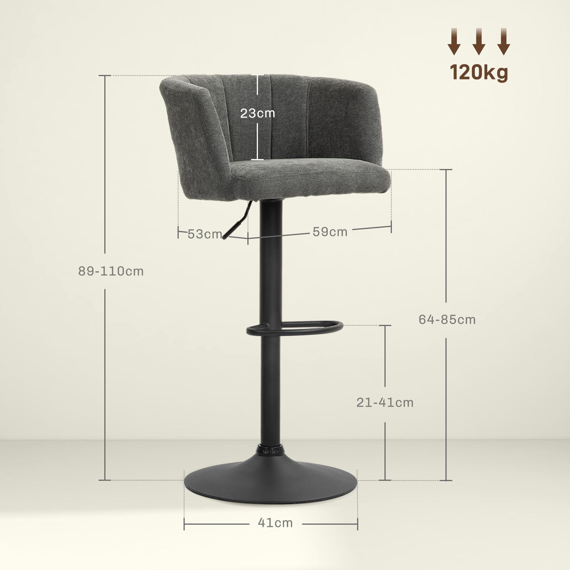 HOMCOM Tabourets de bar  