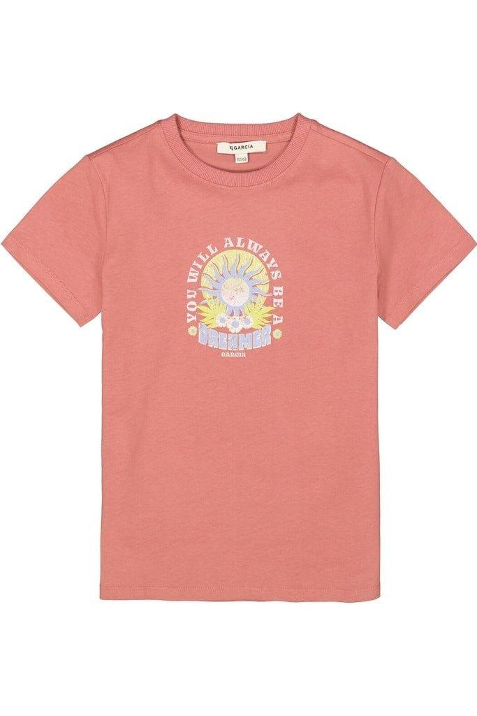 Image of Mädchen T-shirt Washed Terra Mädchen Rot 140/146