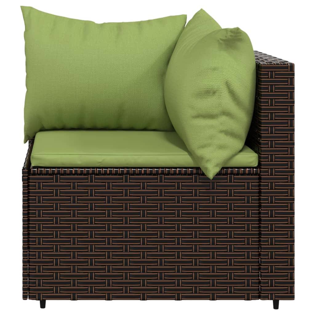 VidaXL Ecksofa poly-rattan  