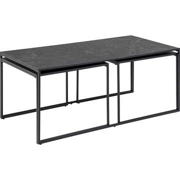 Ensemble de tables basses Eternity noir (3 pièces)