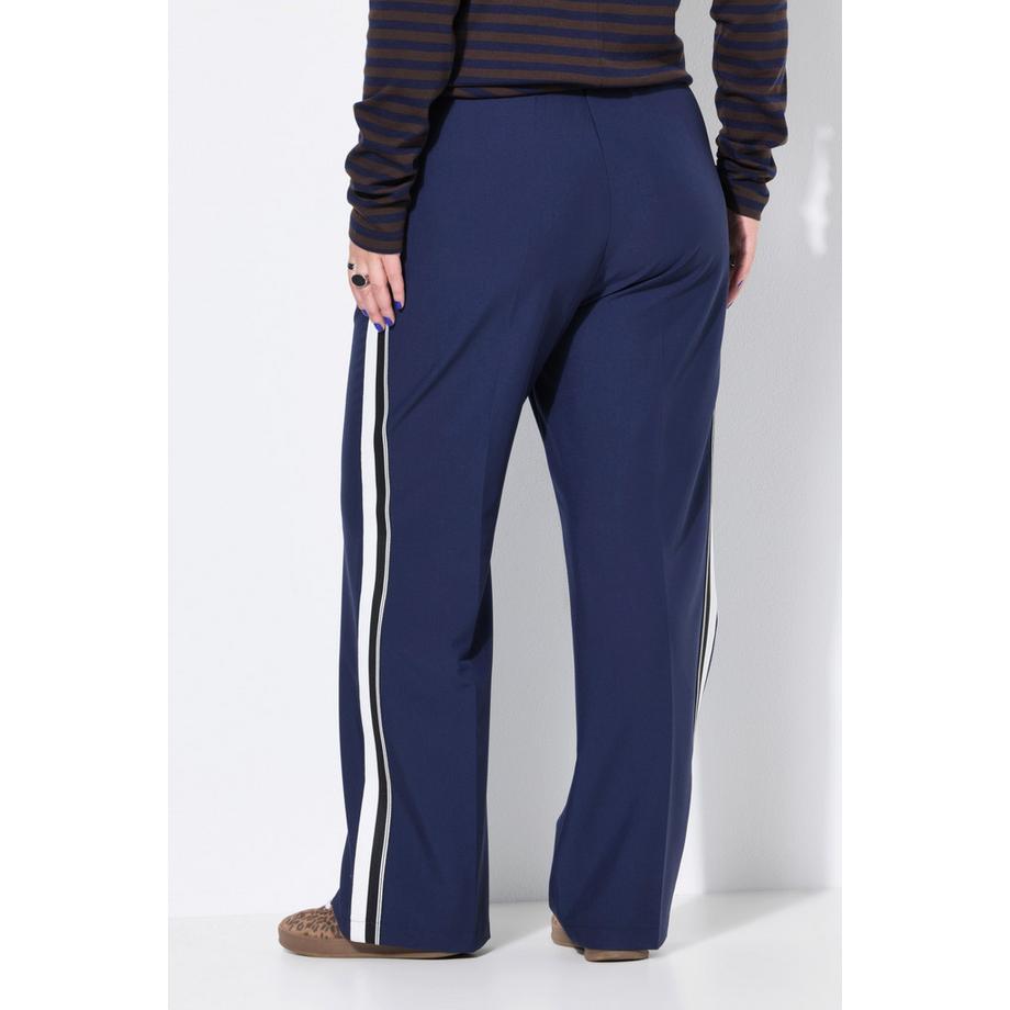 Studio Untold Pantalon Straight Wide Legs Bandes Fantaisies  