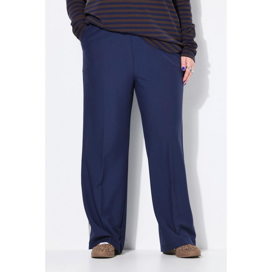 Studio Untold Pantalon Straight Wide Legs Bandes Fantaisies  