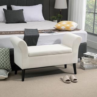 HOMCOM Banc avec espace de rangement  