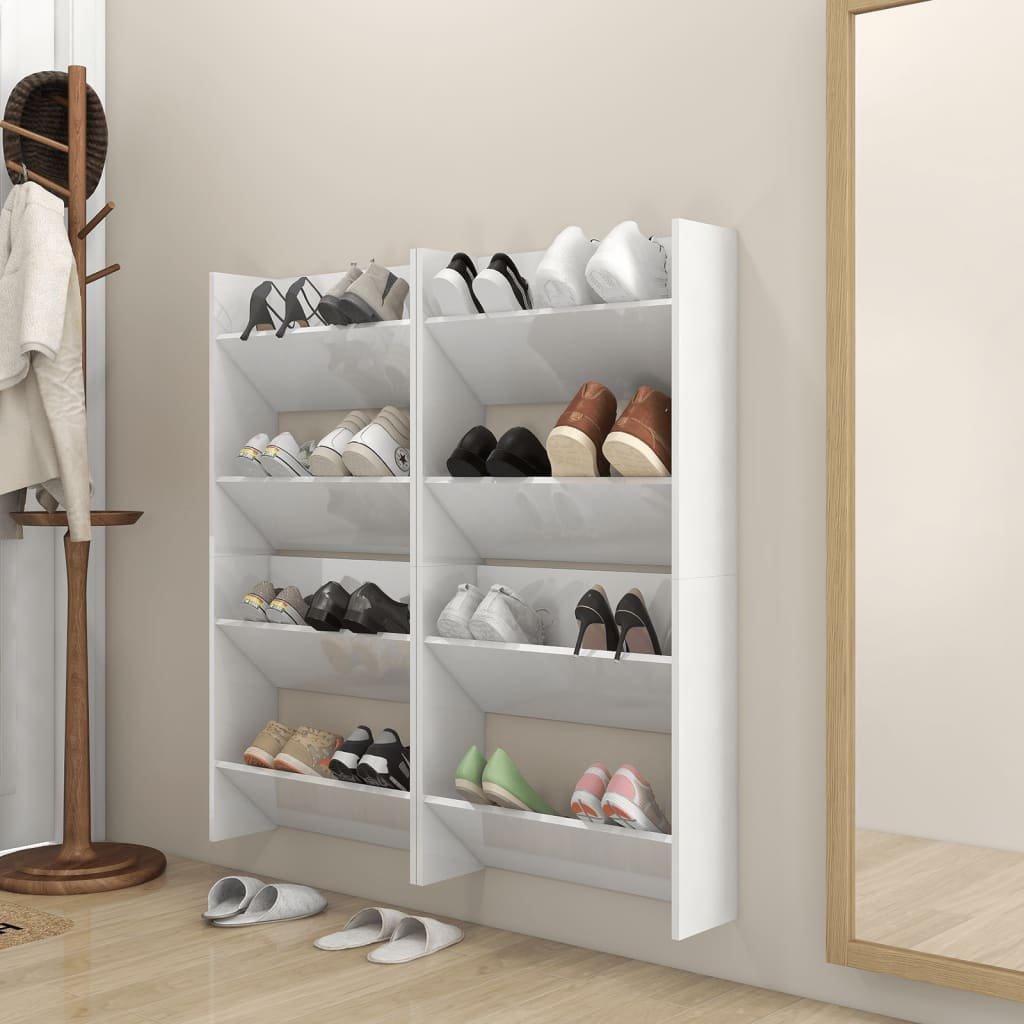 VidaXL Armoire à chaussures murale bois d'ingénierie  