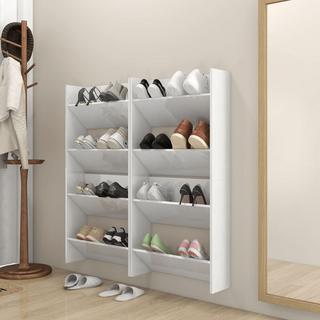 VidaXL Armoire à chaussures murale bois d'ingénierie  