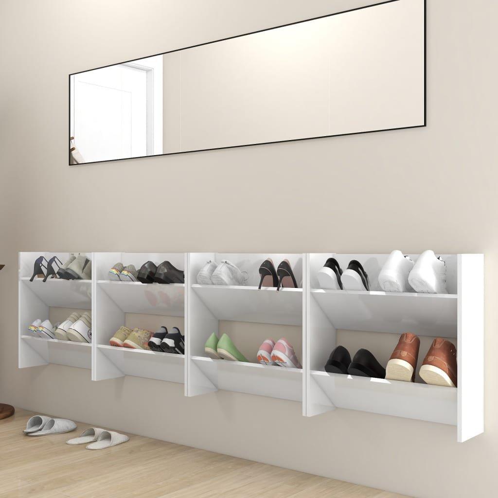 VidaXL Armoire à chaussures murale bois d'ingénierie  