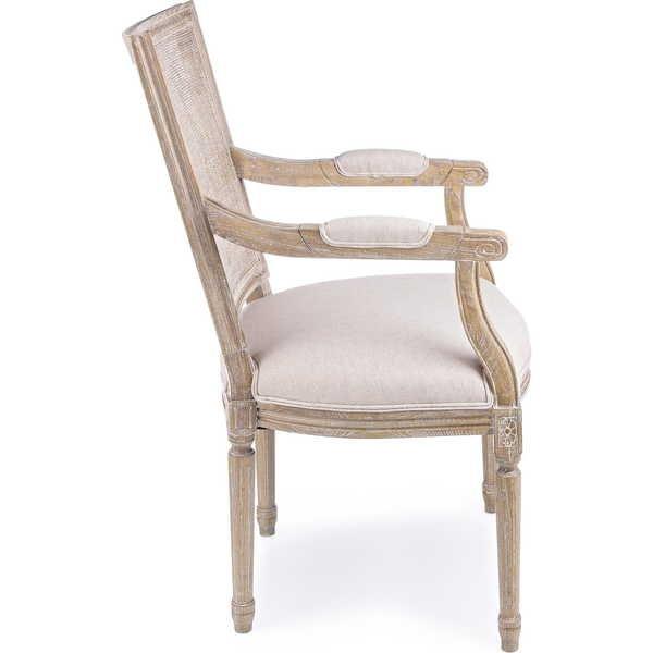 mutoni Sedia imbottita con braccioli Liliane Beige  