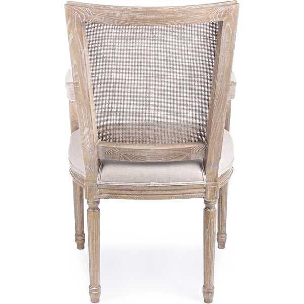 mutoni Sedia imbottita con braccioli Liliane Beige  