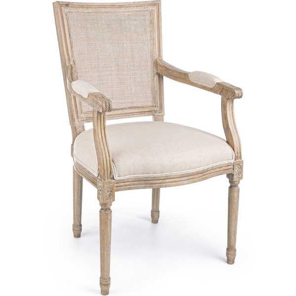 mutoni Chaise rembourrée avec accoudoirs Liliane Beige  