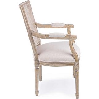 mutoni Chaise rembourrée avec accoudoirs Liliane Beige  