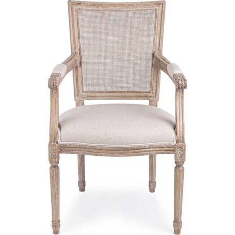 mutoni Chaise rembourrée avec accoudoirs Liliane Beige  