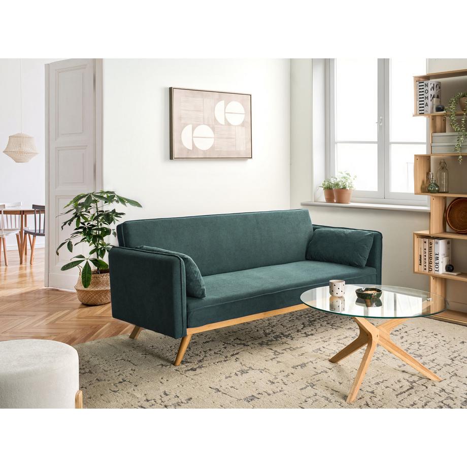 Beliani Schlafsofa aus Stoff  ASAA  