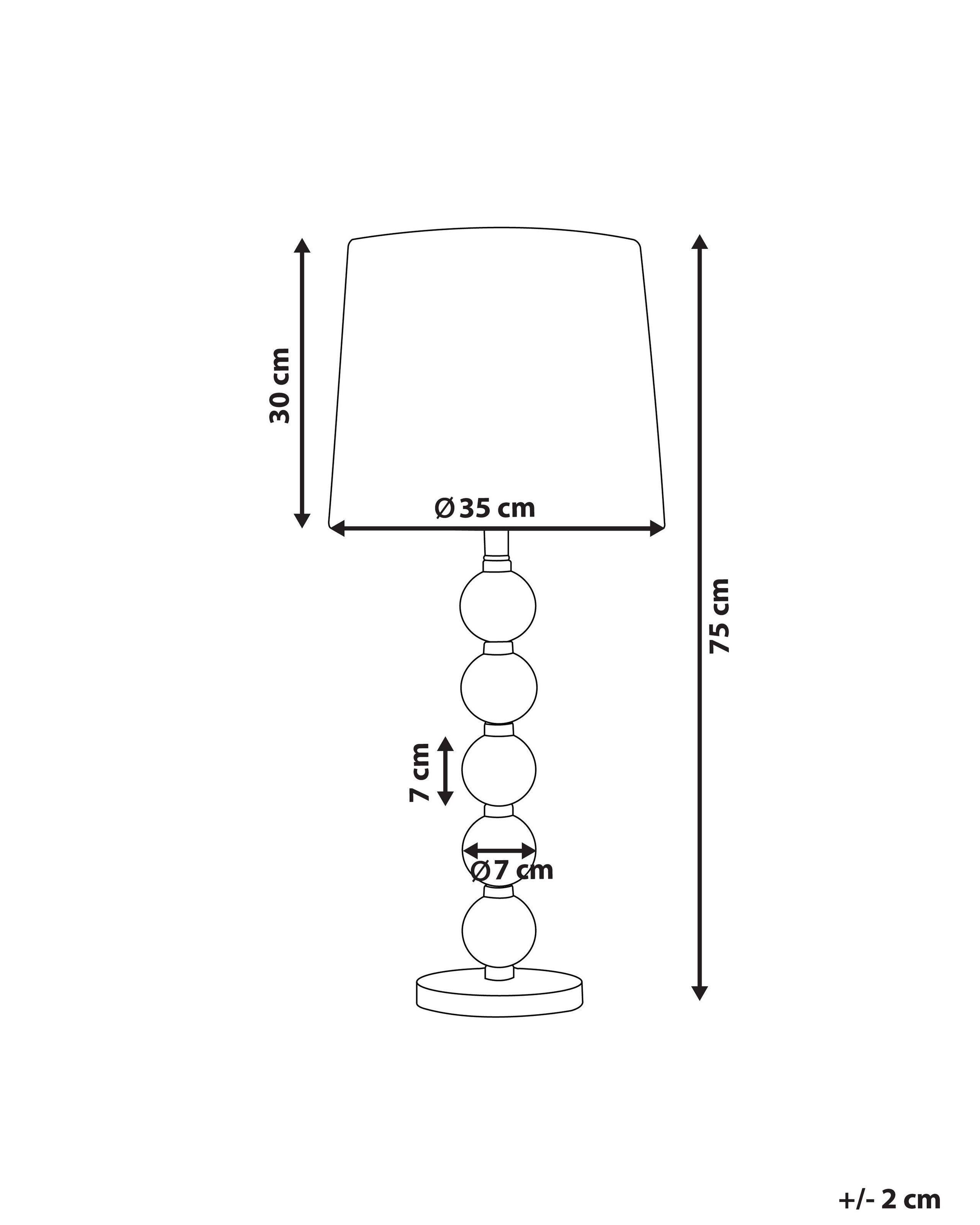 Beliani Lampe à poser en Acier Moderne ASSONET  