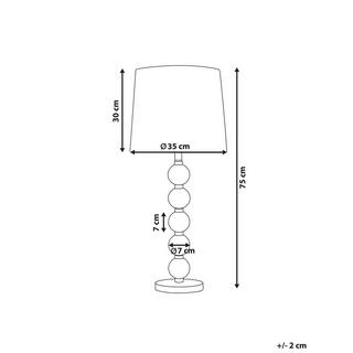 Beliani Lampe à poser en Acier Moderne ASSONET  