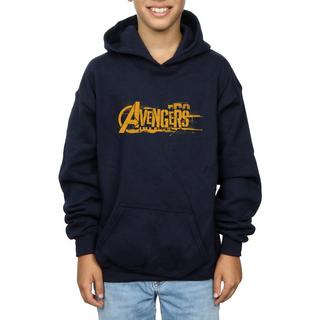 MARVEL  Avengers Infinity War Orange Logo Kapuzenpullover 