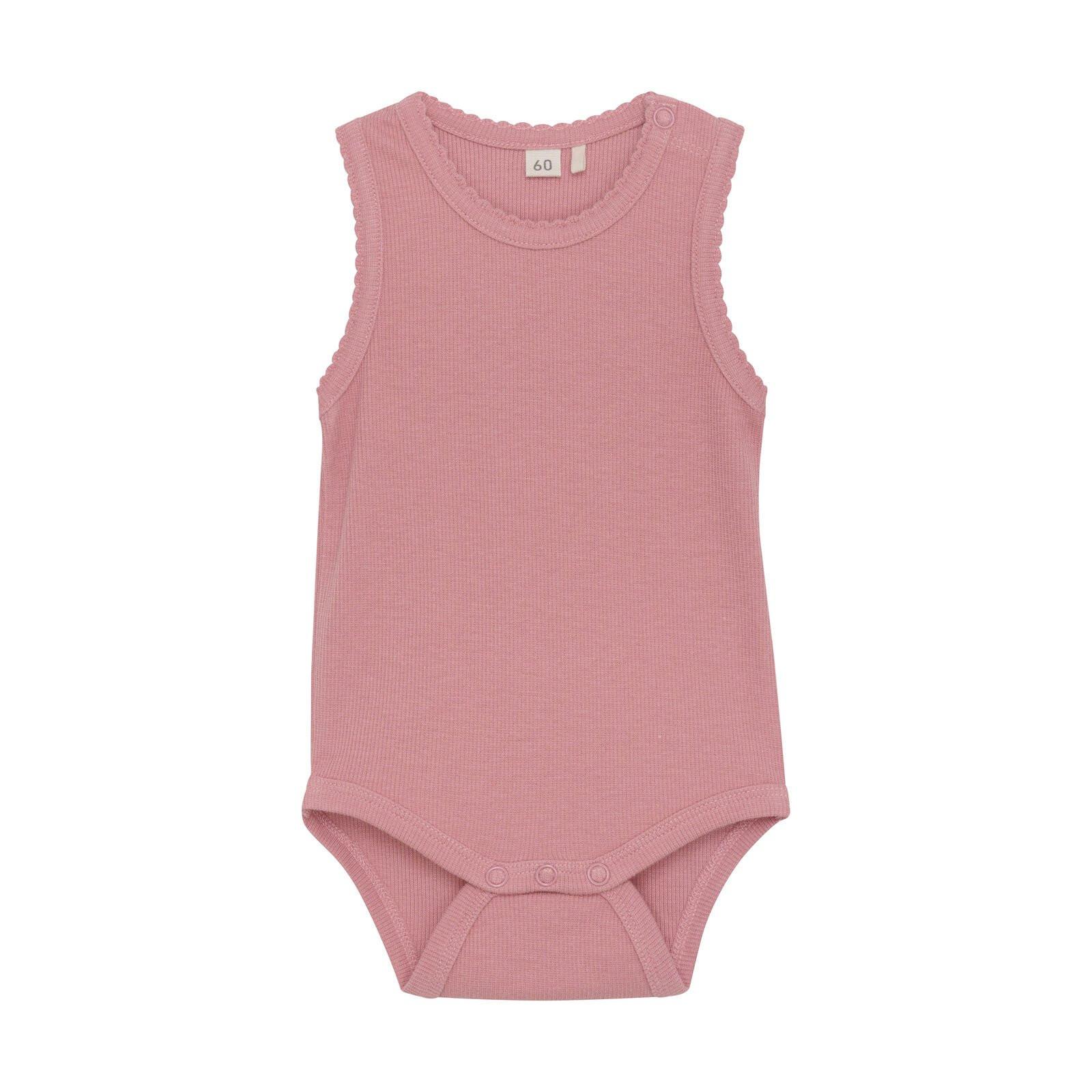 Image of Bambus Body Ärmellos Brandied Apricot Mädchen Rosa 90