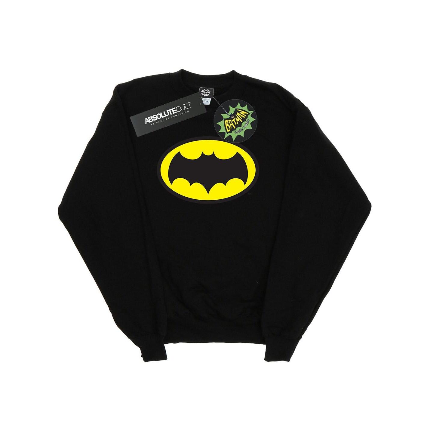 Image of Batman Tv Series Logo Sweatshirt Damen Schwarz M