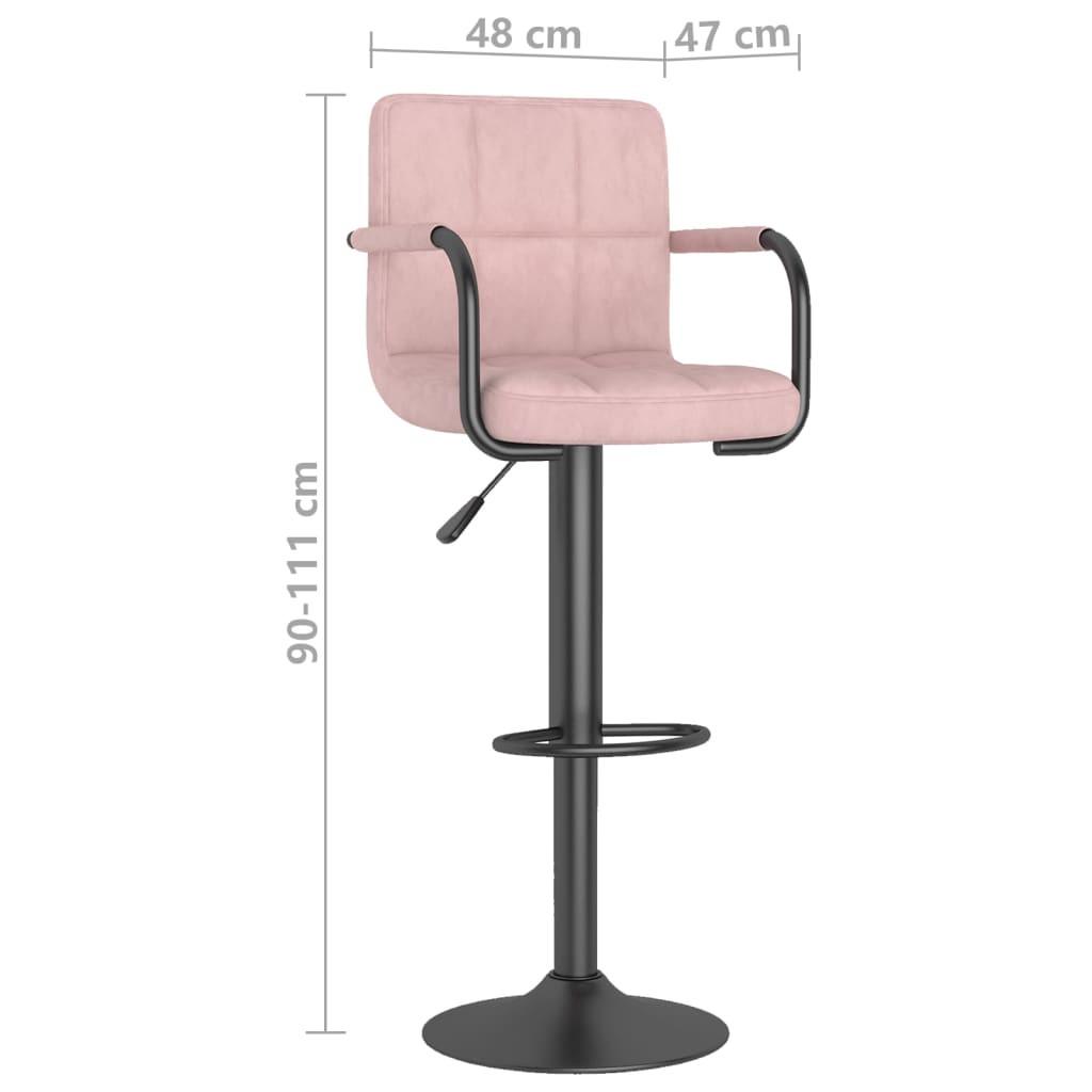 VidaXL Tabouret de bar velours  