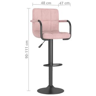 VidaXL Tabouret de bar velours  