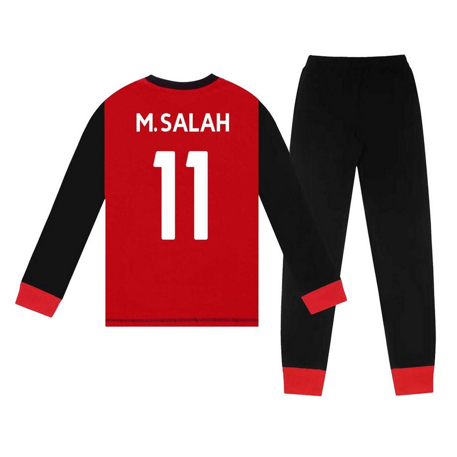 Liverpool F.C.  M.salah 11 Schlafanzug Mit Langer Hose, Langärmlig 