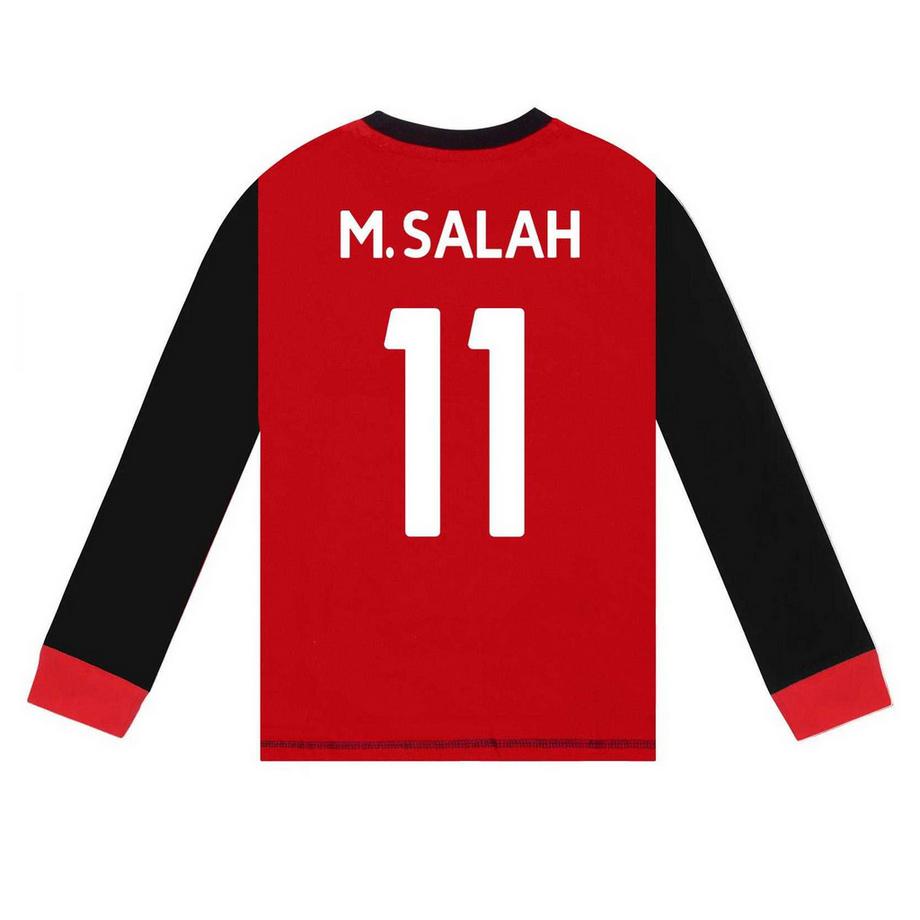 Liverpool F.C.  M.salah 11 Schlafanzug Mit Langer Hose, Langärmlig 