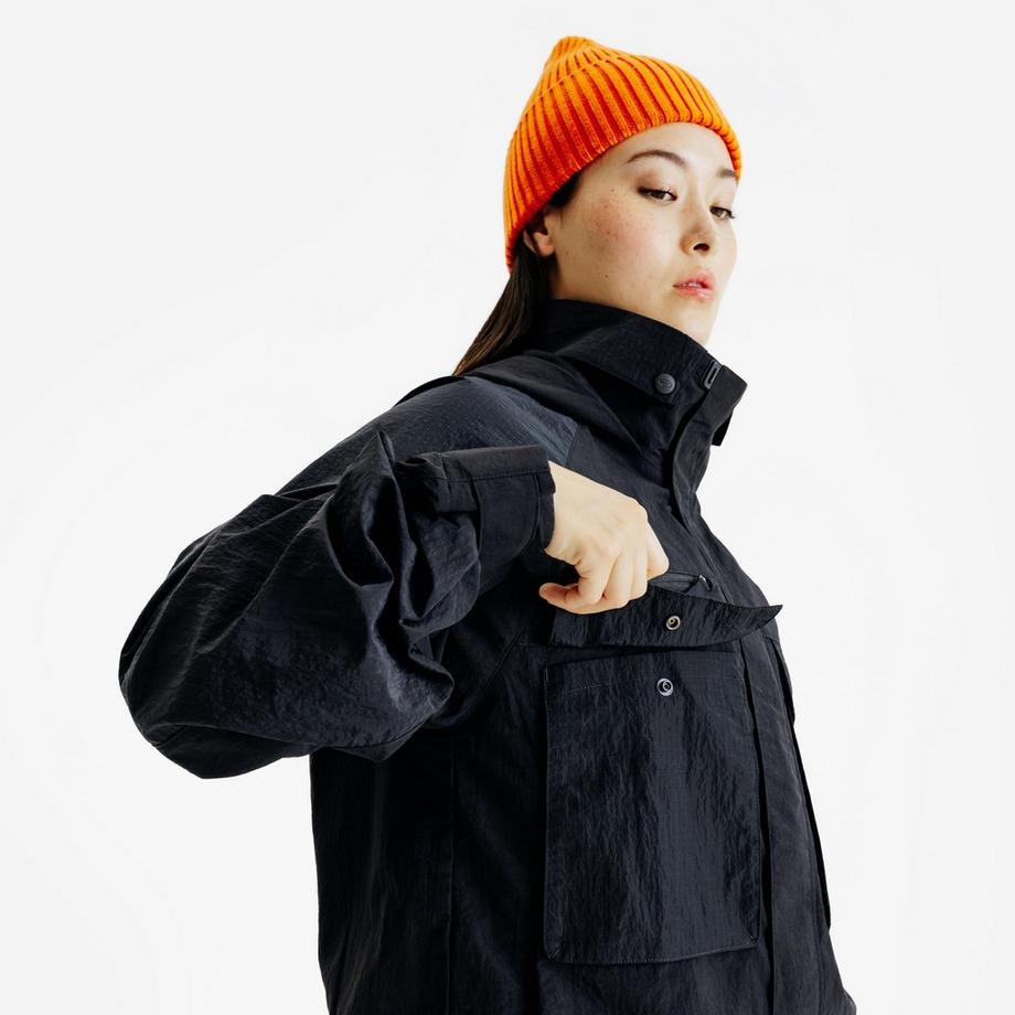 DECATHLON Cropped Polyamid Jacke  