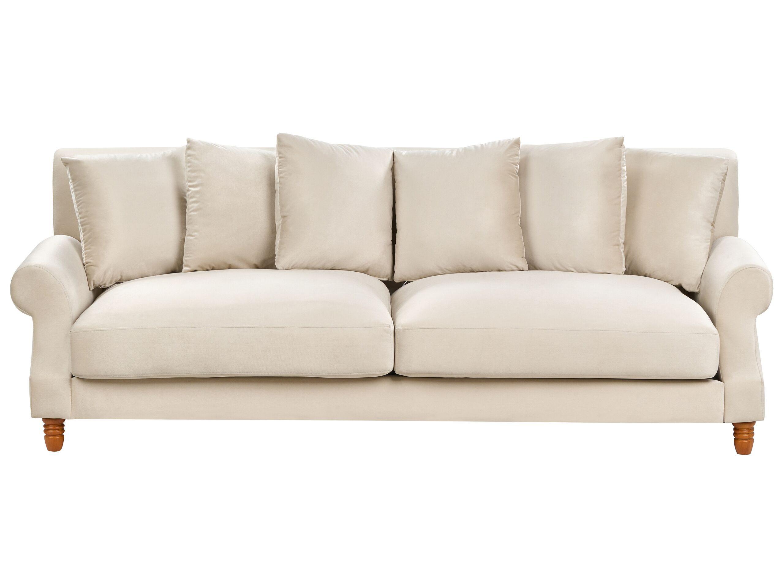 Image of 3 Sitzer Sofa aus Samtstoff Glamourös EIKE 3 Sitzer Sofa aus Samtstoff Glamourös EIKE