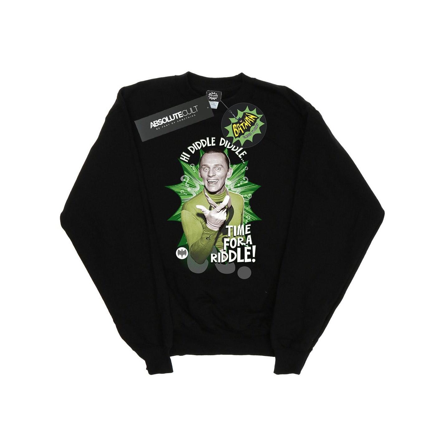 Image of Batman Tv Series The Riddler Time For A Riddle Sweatshirt Mädchen Schwarz 152-158