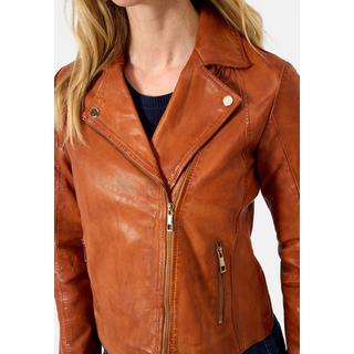 RICANO  Lederjacke, Bikerjacke mit Reverskragen 