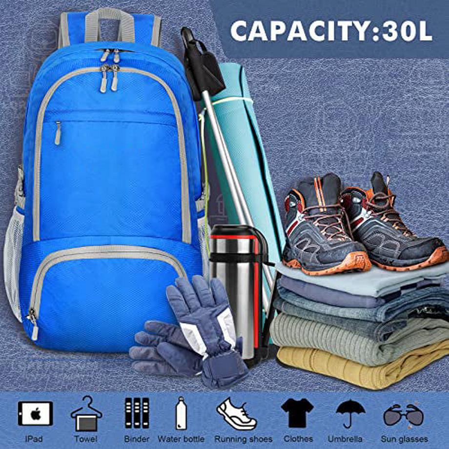Only-bags.store Zaino Leggero Pieghevole Piccolo Zaino da Trekking Impermeabile  