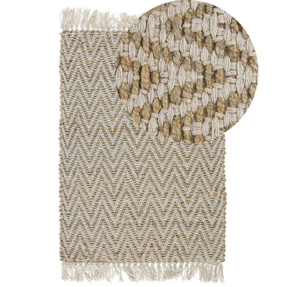 Beliani Teppich aus Baumwolle Boho AFRIN  