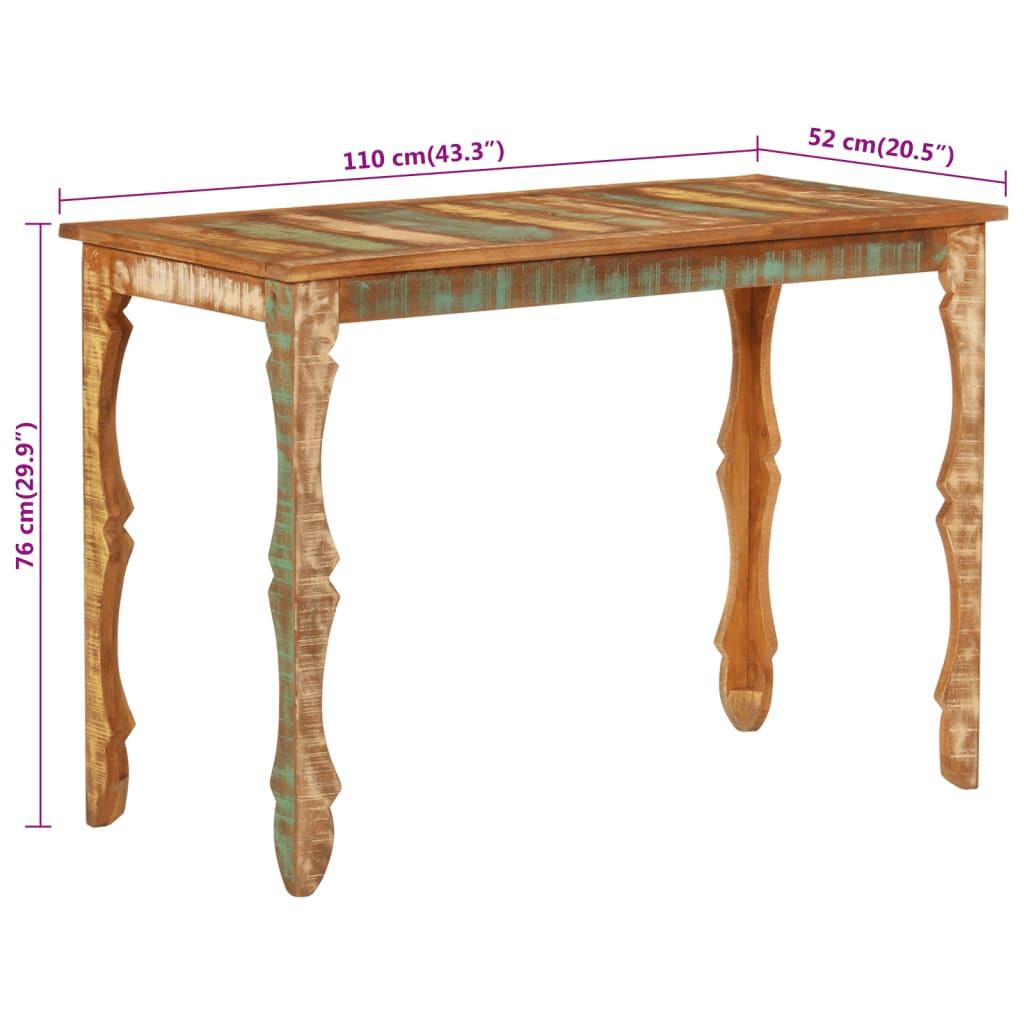 VidaXL Table à manger bois de récupération  