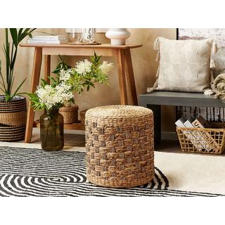 Beliani Pouf en Herbier marin Boho BASSLET  