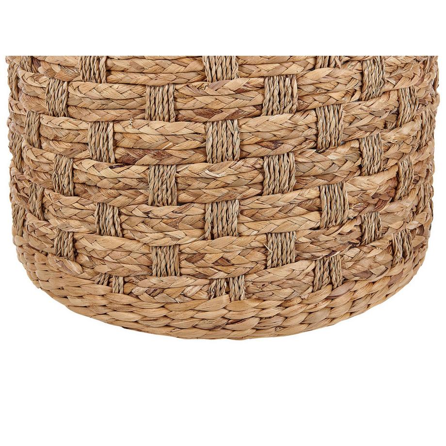 Beliani Pouf en Herbier marin Boho BASSLET  
