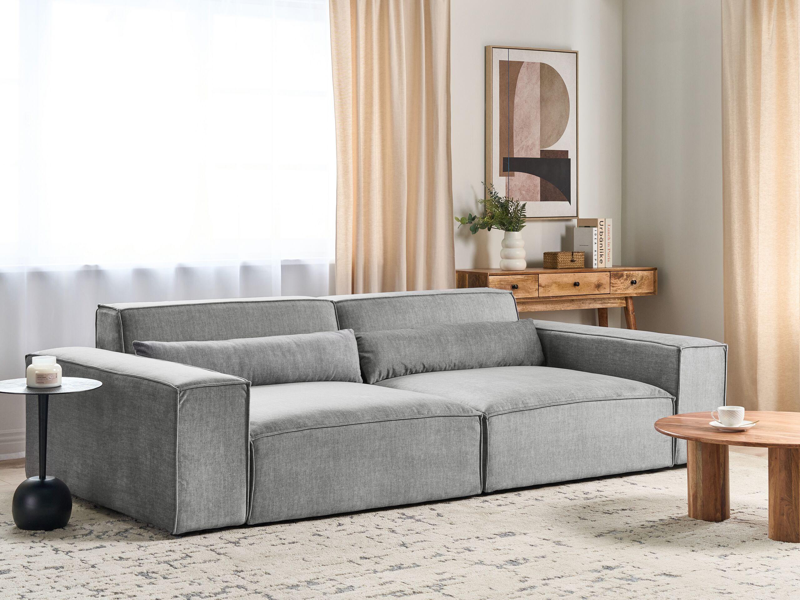 Beliani 2 Sitzer Sofa aus Polyester Modern HELLNAR  