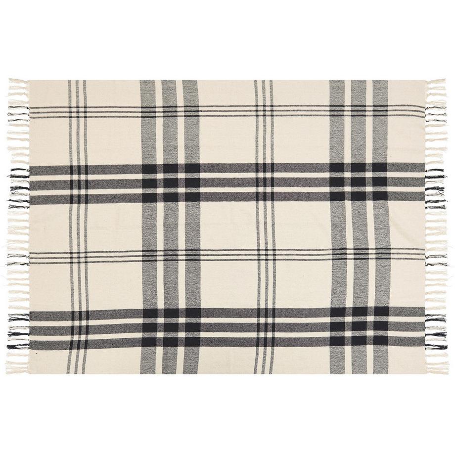 Beliani Yuvali Couverture en Coton Boho  