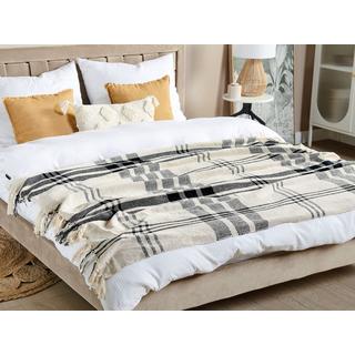 Beliani Yuvali Coperta in Cotone Boho  