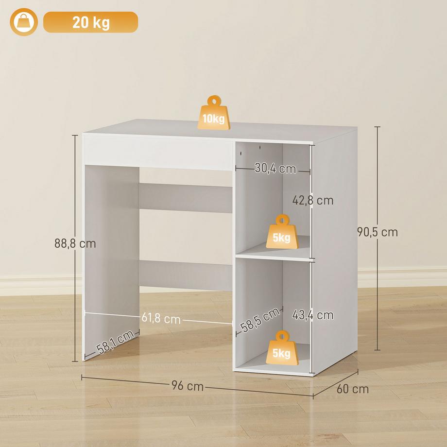 HOMCOM meuble pour lave-linge  