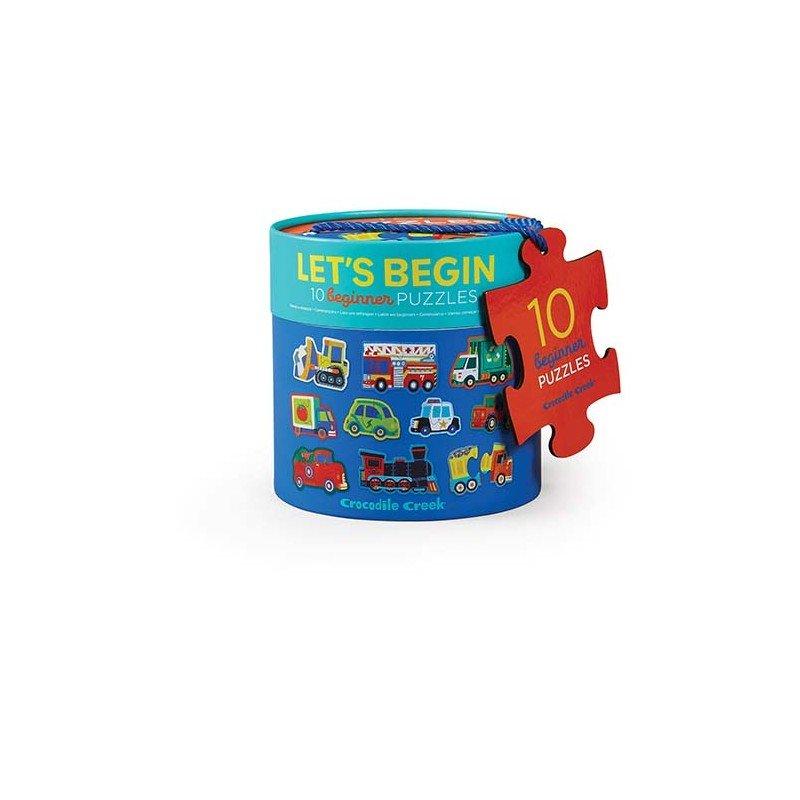Image of Let's Begin Puzzle, Kraftfahrzeuge 2pc Multicolor