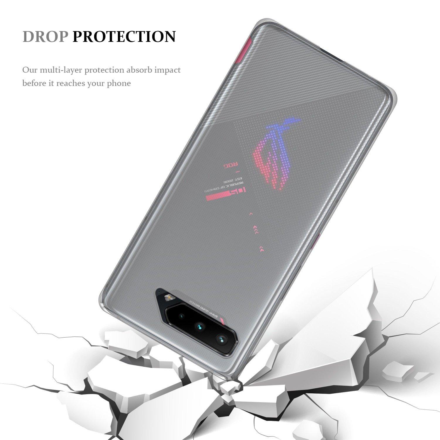 Cadorabo  Housse compatible avec Asus ROG Phone 5 - Coque de protection en silicone TPU flexible 