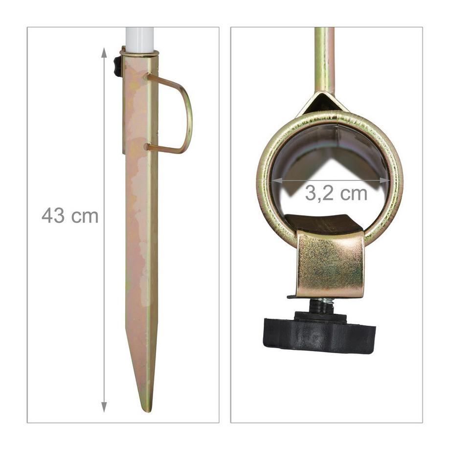 Northix Picchetto per ombrellone da giardino  