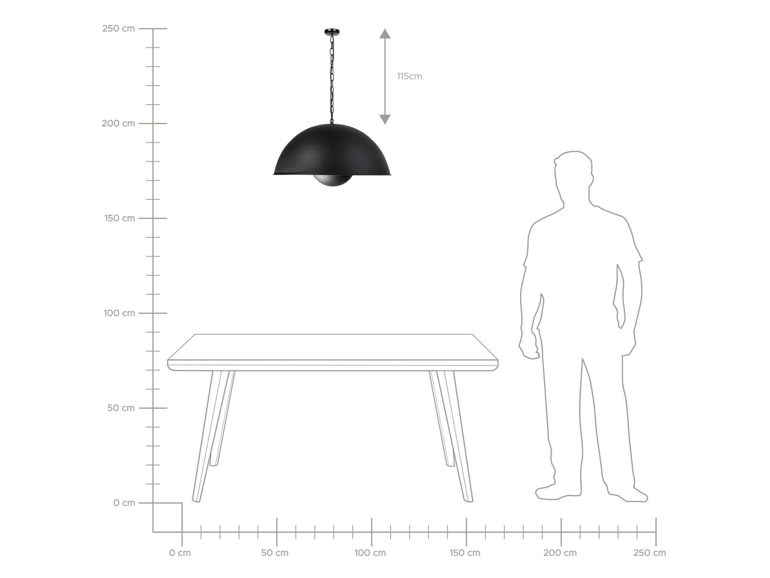 Beliani Lampadario en Metallo Moderno THAMES  