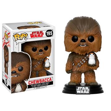 Figura POP Star Wars Chewbacca con Porg