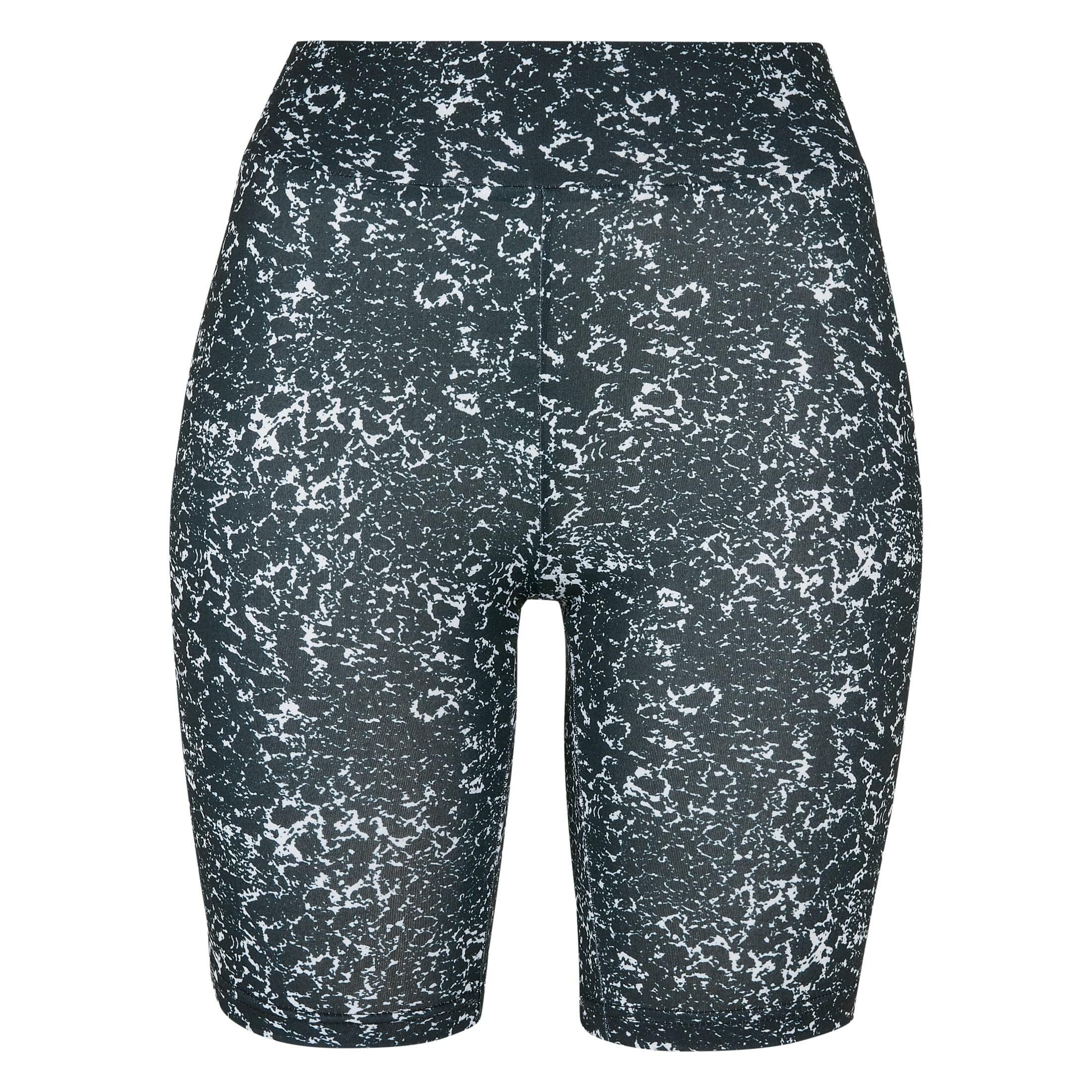 Image of High Waist Tights Women Tie Dye Gt Damen Schwarz/Weiss XXL