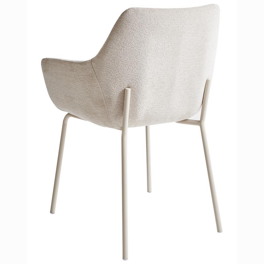 Beliani Lot de 2 chaises de salle à manger en Tissu chenille Minimaliste BOWDON  