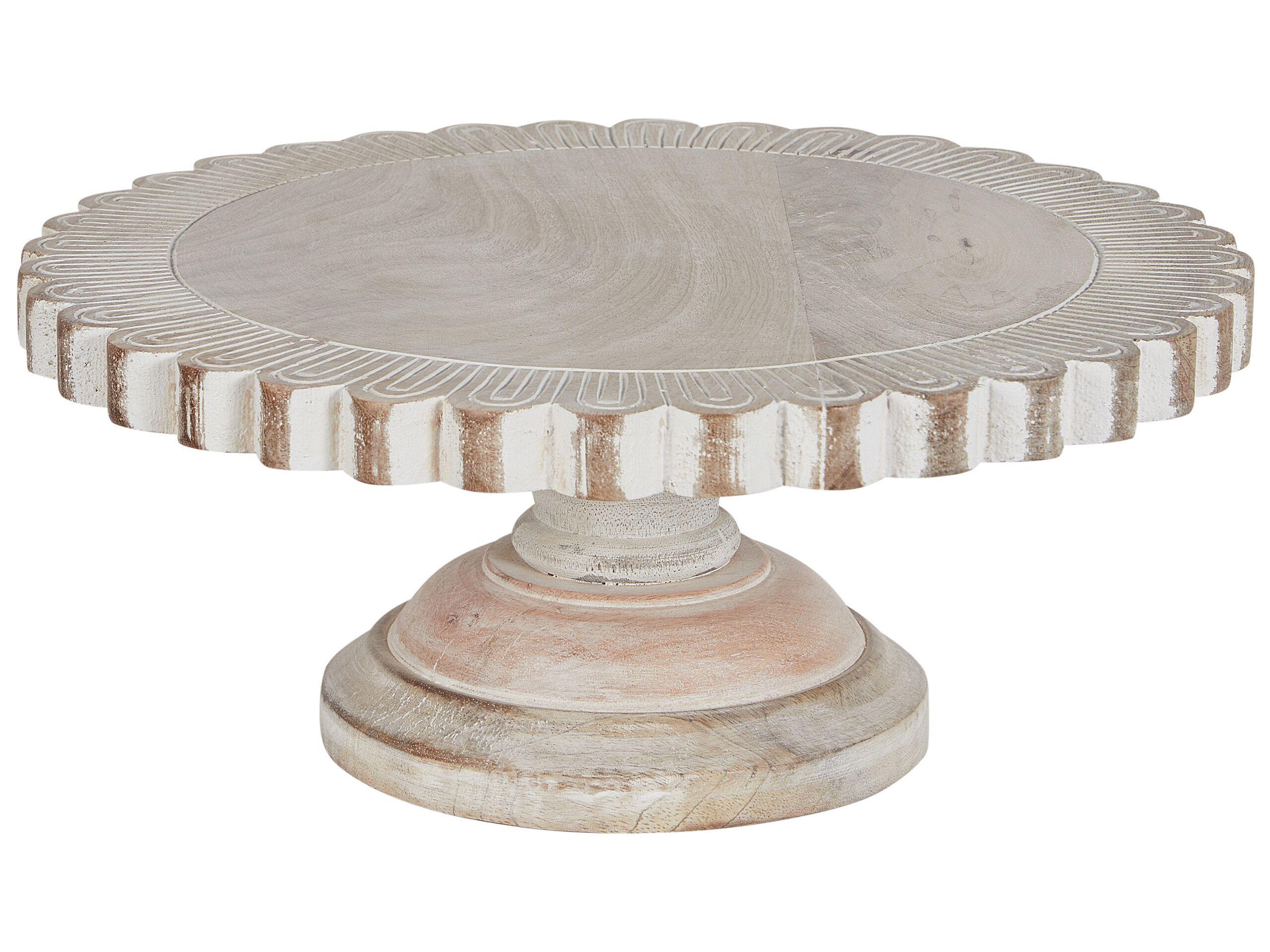 Image of Tablett Aus Mango Holz Rustikal Memfis Unisex Light Beige