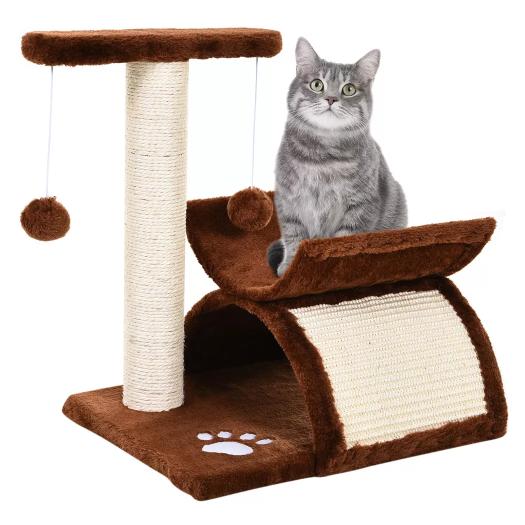 PawHut - Kratzbaum, One Size, Braun