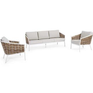 mutoni Gartenlounge maribela weiss (3er-set)  