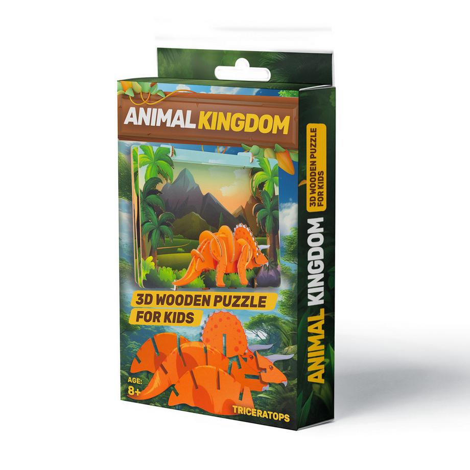 Escape Welt  Triceratops - Modèle 3D en bois 