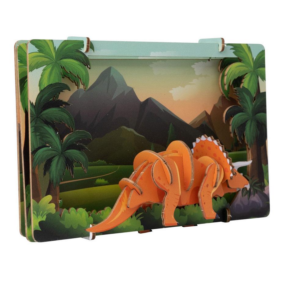 Triceratops - 3D Holzmodell
